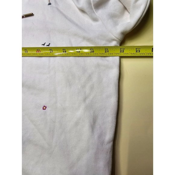 Lou and Grey pullover with embroidered palm trees and other items all over. Size - Picture 4 of 6